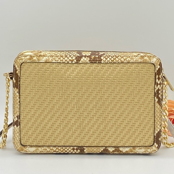 MICHAEL KORS STRAW PYTHON CAPSULE JSI LG EW XBODY - Picture 3 of 15